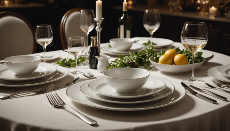 vaisselle pour restaurant gastronomique