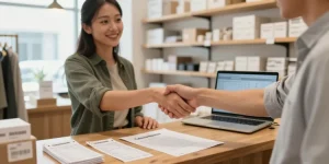 depot vente chez un commercant