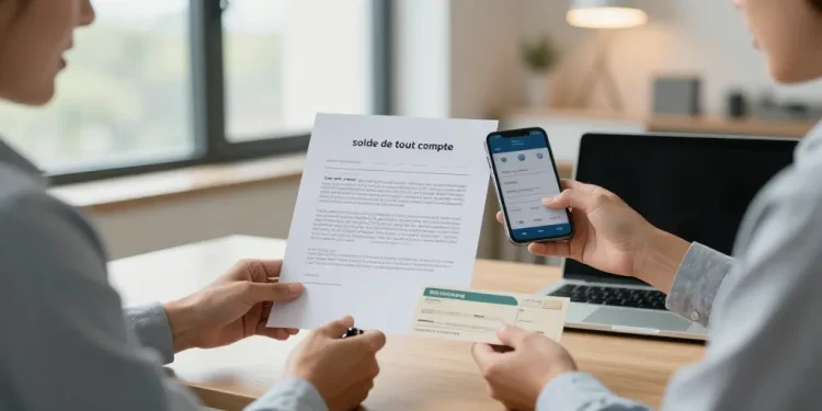 solde de tout compte virement ou chèque