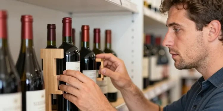 presentoir bouteille de vin